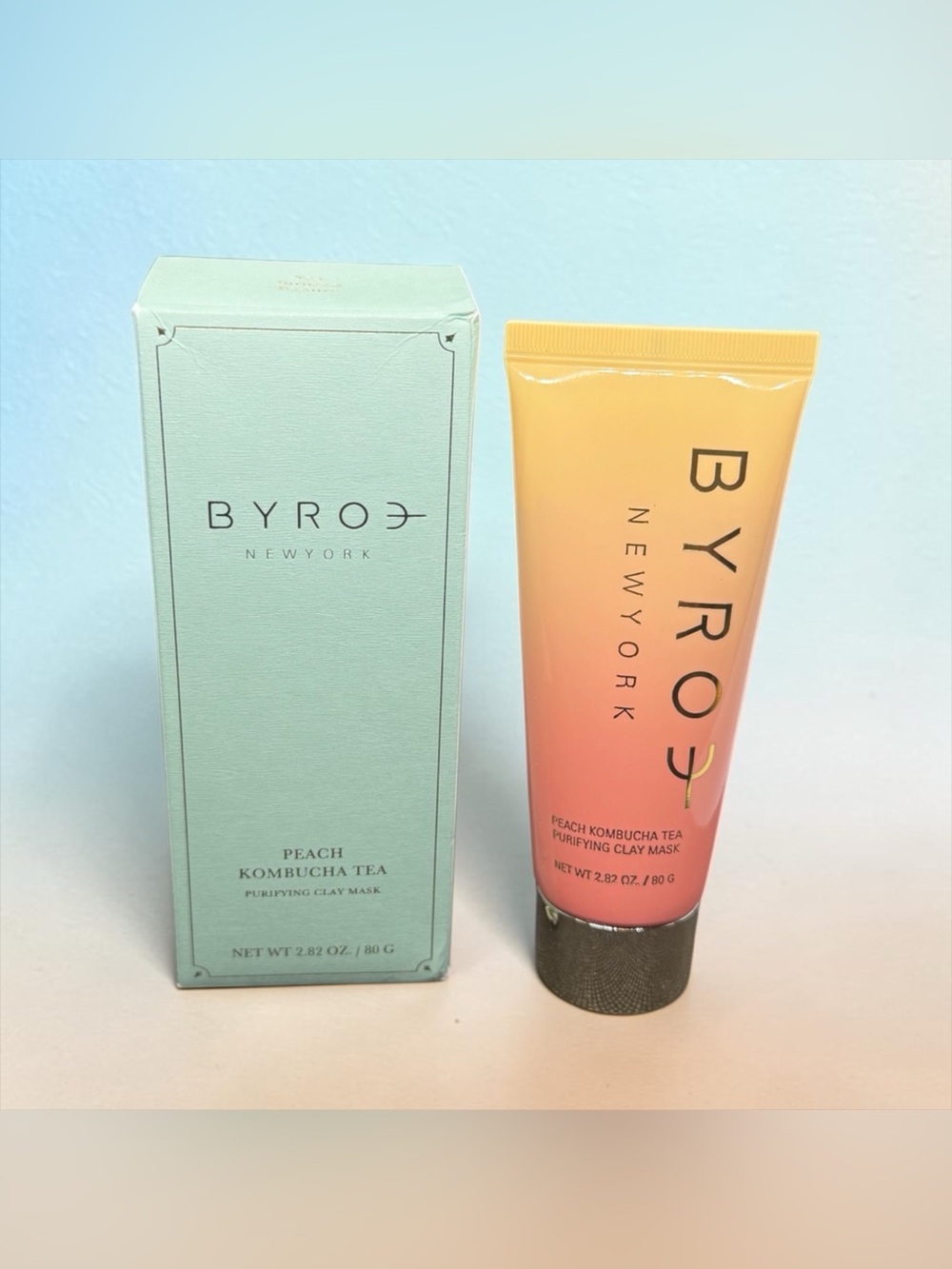 🍑BYROE🍑Peach Kombucha Tea Purifying Clay Mask/NIB
